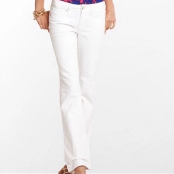 Lilly Pulitzer Denim - Lilly Pulitzer main line straight leg jean white size 4